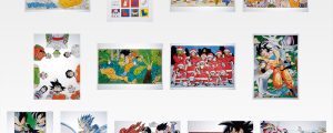 Poster Ilustraciones Akira Toriyama - Ichiban Kuji Dragon Ball 40 Aniversario Part 1