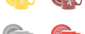 Set 4 mini tazas espresso emblemas Juego de Tronos