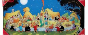 Poster cristal Asterix banquete