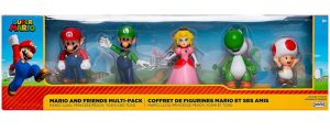 Blister 5 figuras Super Mario Nintendo 6cm