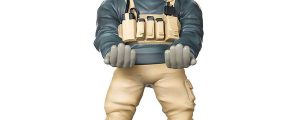 Cable Guy soporte sujecion figura Lt. Simon Ghost Call of Duty 21cm