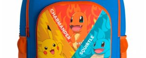 Mochila Starters Pokemon 43cm adaptable