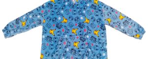 Bata sudadera oversize Pokemon coral infantil