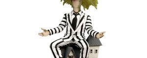 Figura Beetlejuice 1988 Striped Suit Head Knocker Beetlejuice 20cm