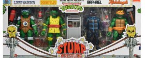 Blister 4 figuras Tortugas Ninja Stump Wrestling Teenage Mutant Ninja Tortugas Ninja 18cm