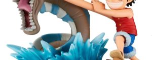 Figura Monkey D Luffy vs Local Sea Monster Log Stories One Piece 7cm