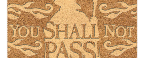 Felpudo You shall not pass El Señor de los Anillos