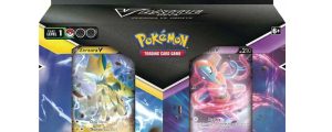 V Battle Deck juego cartas coleccionables Deoxys vs Zeraora Pokemon ingles