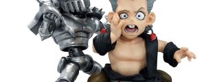Figura Ichibansho Kid Polnareff & Kid Chariot Standoom Jojos Bizarre Adventure 8cm