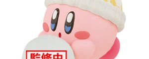 Figura Kirby Play in the Snow Fluffy Puffy Mine Kirby 4cm