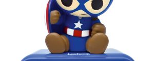 Reloj Despertador Luz Nocturna 3D Capitan America Vengadores Avengers Marvel
