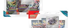 Blister cartas 3 sobres refuerzo Mascarada Crepuscular Pokemon surtido español