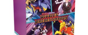 Latino Juego cartas Booster Bundle Rivales Predestinados Pokemon