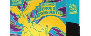 Estuche de Entrenador Elite juego cartas Heroes Ascendentes Pokemon español