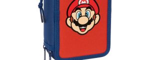 Plumier Mamma Mia Super Mario Bros triple 37pzs