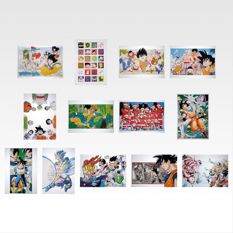 Dragon Ball 40 Aniversario Part 1 ICHIBAN KUJI H POSTER ILUSTRACIONES AKIRA TORIYAMA