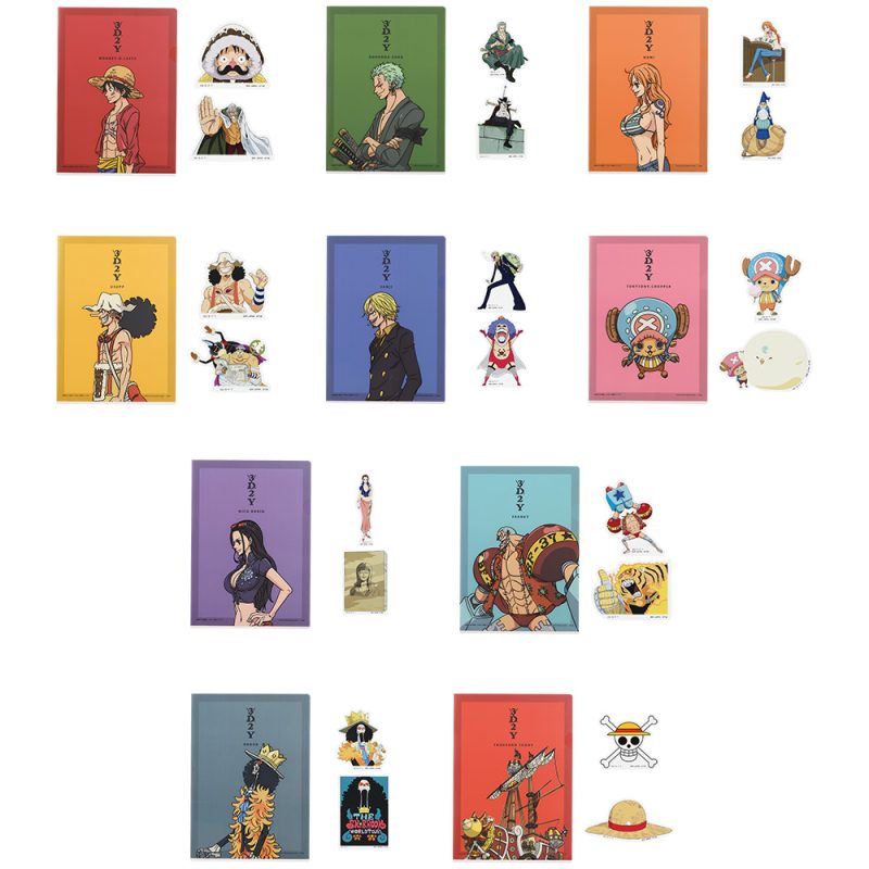 One Piece Beyond the Trial ICHIBAN KUJI J FOLIOS Y PEGATINAS